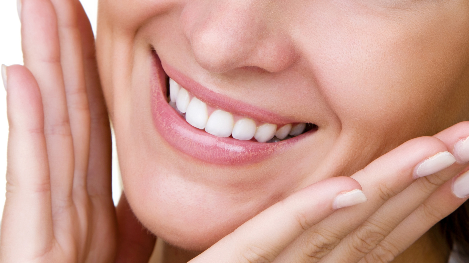 Dettaglio ravvicinato di un sorriso naturale e armonioso